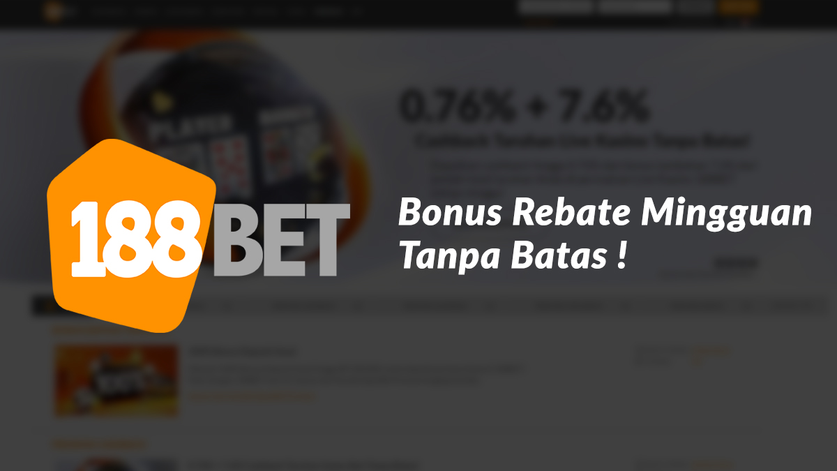 bonus rebate 188bet